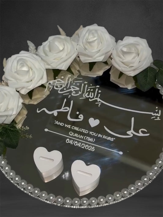 White Rose Ring Tray