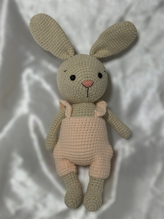 Pink Crochet Bunny Doll