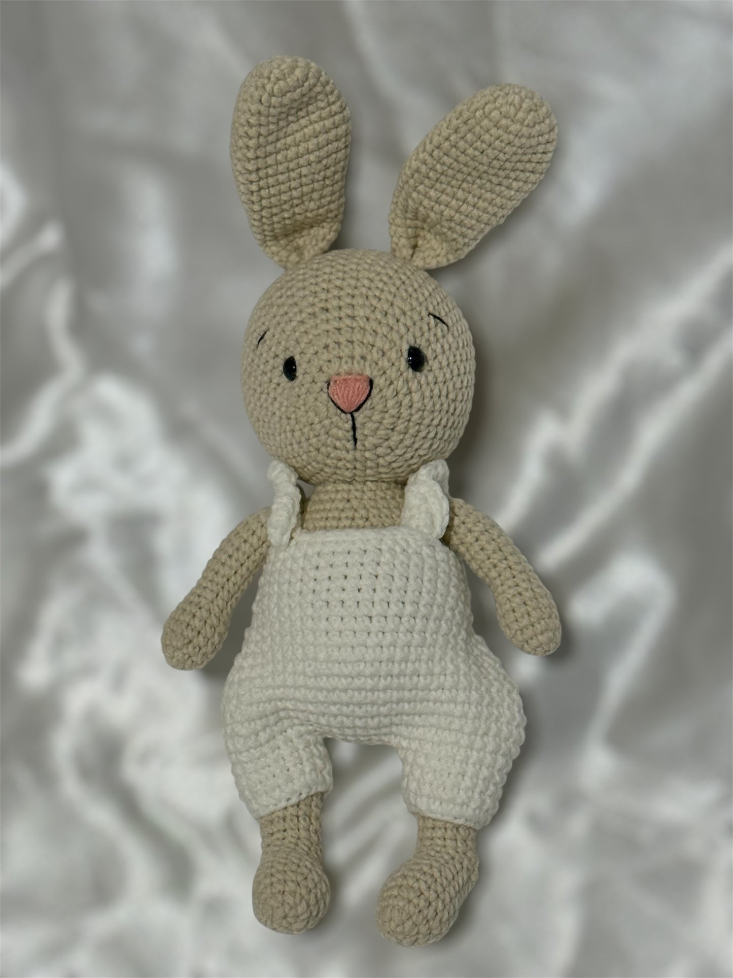 White Crochet Bunny Doll